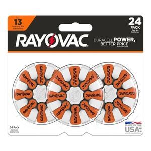 Rayovac Hearing Aid Batteries Size 13 – Pack of 5 (24 Each)